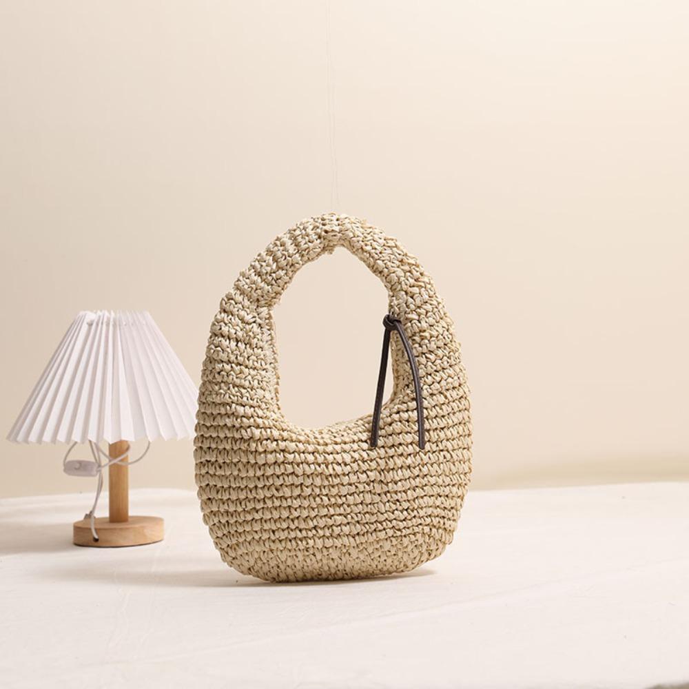 Casual Large Capacity Straw Bag Grass Wrist Circle Weave Tote Bag Fashion Simple Rattan Handbag Outdoor
Casual Large Capacity Straw Bag Grass Wrist Circle Weave Tote Bag Fashion Simple Rattan Handbag Outdoor