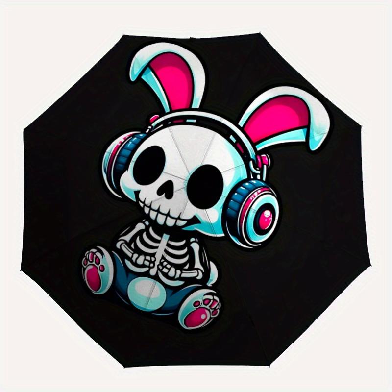 1pc Bunny Beats Automatic Open/Close, Foldable Compact Umbrella with 8-Rib Shaft, Perfect Gift For Men And Women, Casual Style, Vibrant Moti
1pc Bunny Beats Automatic Open/Close, Foldable Compact Umbrella with 8-Rib Shaft, Perfect Gift For Men And Women, Casual Style, Vibrant Moti