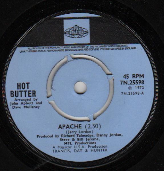 7inch Record HOT BUTTER Apache 7N25598 Pye Internation 1972 UK Pop Used
7inch Record HOT BUTTER Apache 7N25598 Pye Internation 1972 UK Pop Used