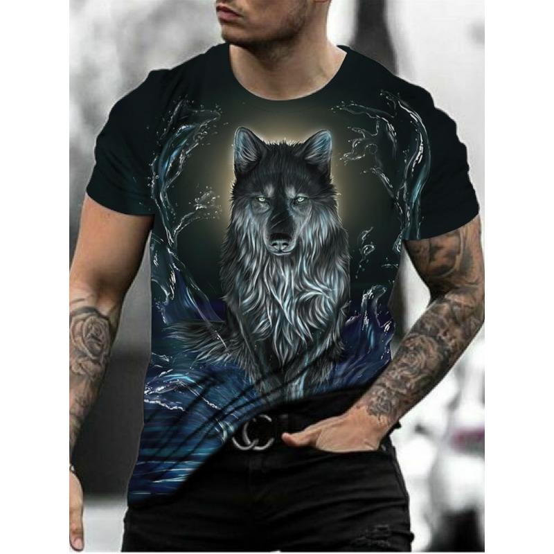 T-Shirt Man New Wolf 3D Printed Short Sleeve Summer Fashion Outdoor Street Style 5XL
T-Shirt Man New Wolf 3D Printed Short Sleeve Summer Fashion Outdoor Street Style 5XL
