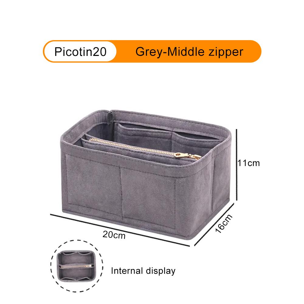 Hot Sale Large Capacity 4 Colors Felt Insert Bag Makeup Bag Purse Organizer Insert With Zipper Fit For H Picotin 18 22
Hot Sale Large Capacity 4 Colors Felt Insert Bag Makeup Bag Purse Organizer Insert With Zipper Fit For H Picotin 18 22