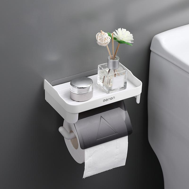 Wall Mount Toilet Paper Holder Top Sundries Storage Plastic Waterproof Roll Paper Storage Rack Bathroom Tissue Organizer
Wall Mount Toilet Paper Holder Top Sundries Storage Plastic Waterproof Roll Paper Storage Rack Bathroom Tissue Organizer