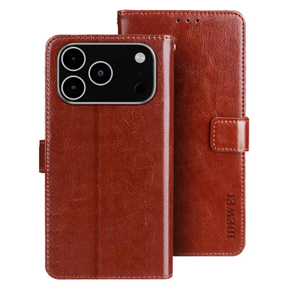 IDEWEI For iPhone 17 Pro Max Stand Case Crazy Horse Texture Leather Phone Cover Brown
IDEWEI For iPhone 17 Pro Max Stand Case Crazy Horse Texture Leather Phone Cover Brown