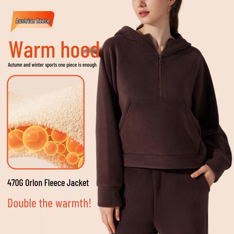 Oli Velvet Hooded Yoga Suit: Cozy, Thick, Zippered Jacket for Autumn/Winter - Versatile and Warm for Casual Wear Small
Oli Velvet Hooded Yoga Suit: Cozy, Thick, Zippered Jacket for Autumn/Winter - Versatile and Warm for Casual Wear Small