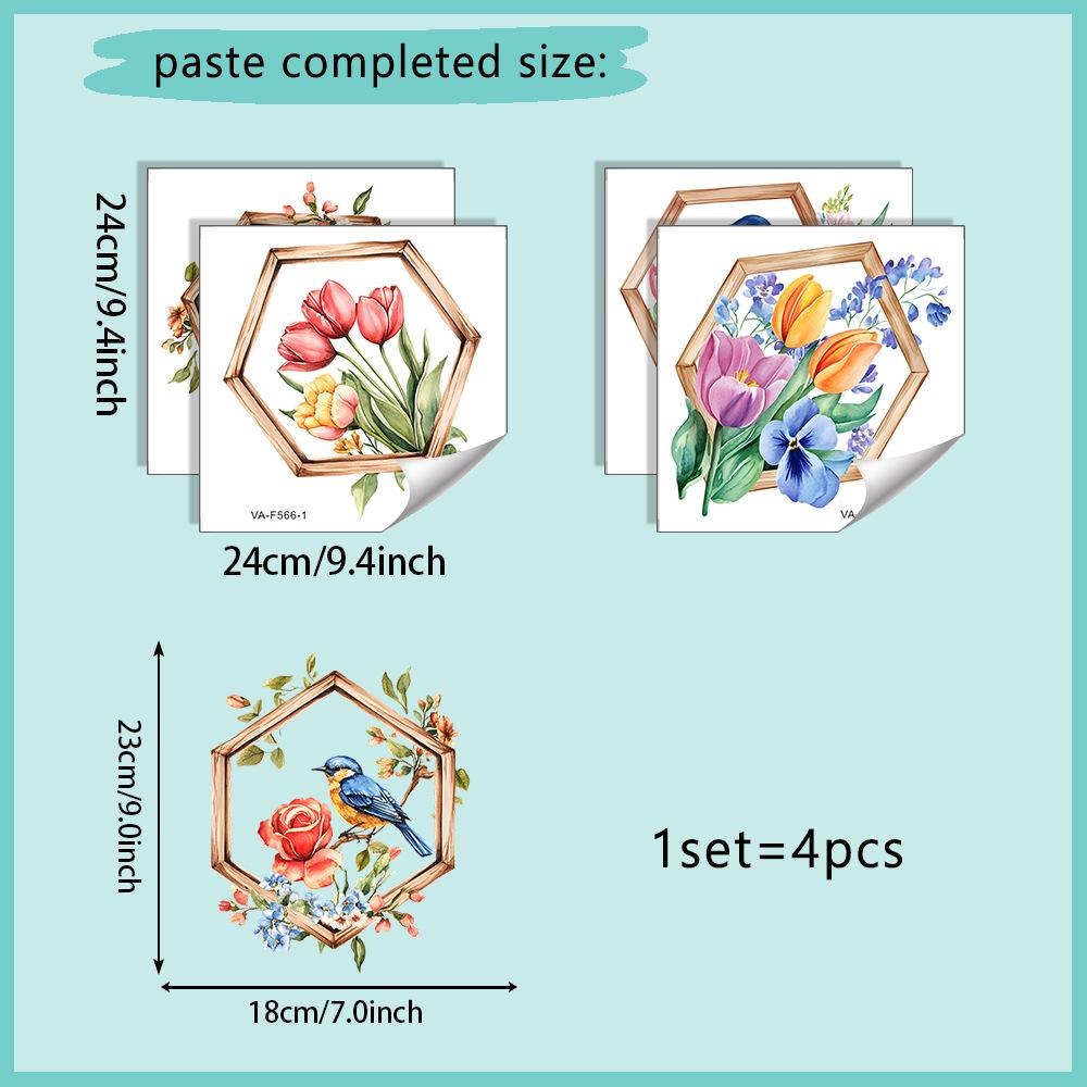 Beautiful Painted Flower House Wall Stickers Self-Adhesive for Bedroom Living Room Hallway Home Decor 24x24cm 4pcs
Beautiful Painted Flower House Wall Stickers Self-Adhesive for Bedroom Living Room Hallway Home Decor 24x24cm 4pcs