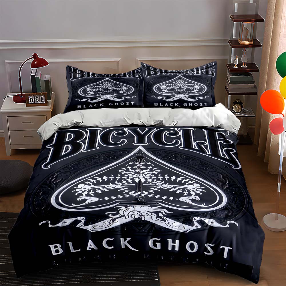 Spade-themed design. Bedding Duvet cover sets Duvet covers Pillowcases gifts (1 * Duvet Cover 2 * Pillowcases, without duvet insert) 135x200cm
Spade-themed design. Bedding Duvet cover sets Duvet covers Pillowcases gifts (1 * Duvet Cover 2 * Pillowcases, without duvet insert) 135x200cm