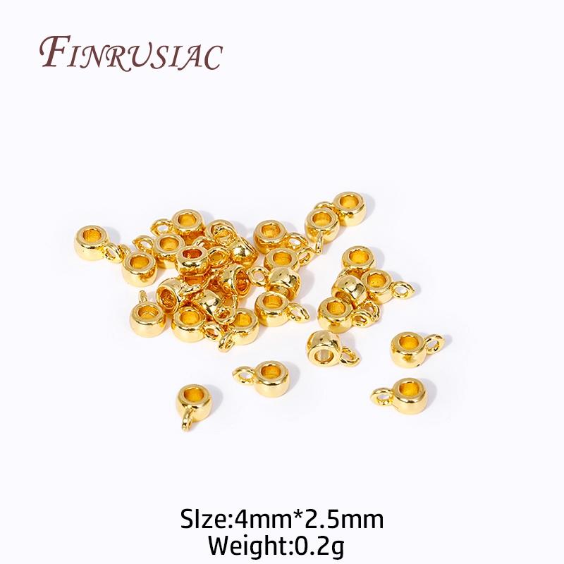 4X2.5MM 18K Gold Plated Round Pendant Bail with Ring, Brass Spacer Bail Beads Connectors For DIY Necklace Jewelry Making 10 Pieces
4X2.5MM 18K Gold Plated Round Pendant Bail with Ring, Brass Spacer Bail Beads Connectors For DIY Necklace Jewelry Making 10 Pieces
