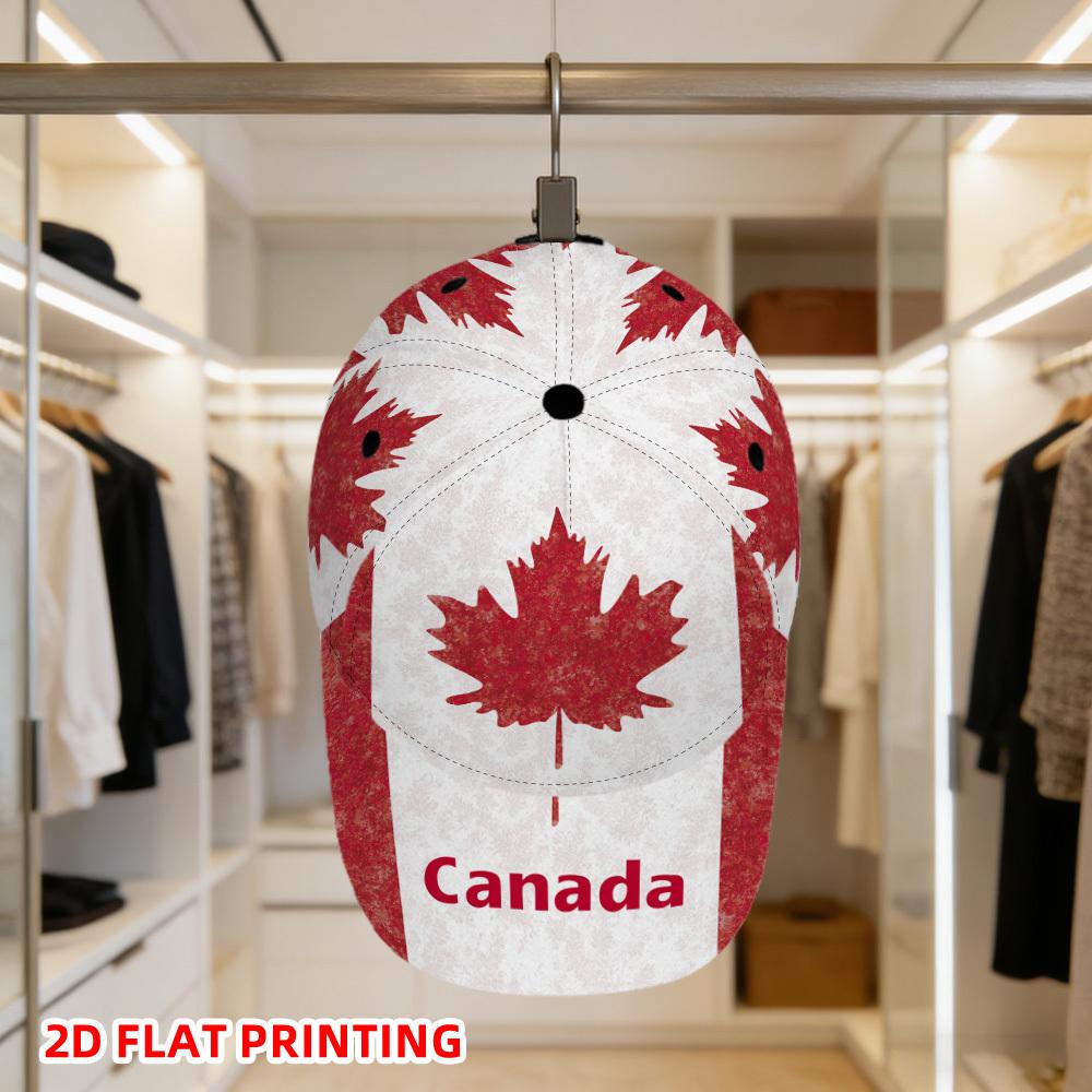 Unisex 2D Flat Canada Day Maple Leaf Graphic Baseball Cap, Lightweight Adjustable Sun Hat with Wide Brim for Daily
Unisex 2D Flat Canada Day Maple Leaf Graphic Baseball Cap, Lightweight Adjustable Sun Hat with Wide Brim for Daily