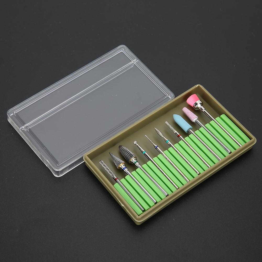 10pcs Electric Nail Drill Bits Kit Manicure Pedicure Nail Polishing Machine Spare Parts Accessory
10pcs Electric Nail Drill Bits Kit Manicure Pedicure Nail Polishing Machine Spare Parts Accessory