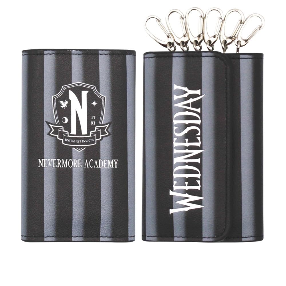 Wednesday Key Case with Card and Key Pocket (Gray)
Wednesday Key Case with Card and Key Pocket (Gray)