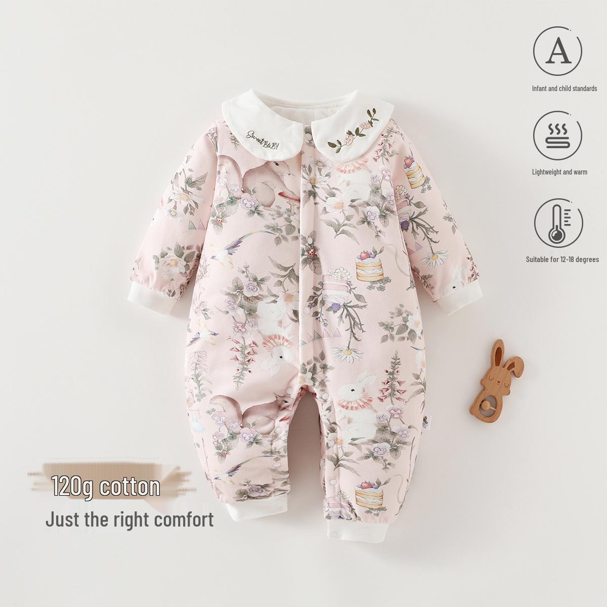 Стеганый ромпер с длинным рукавом для малыша: Теплый осенне-зимний комбинезон (120г) 73 cm
Стеганый ромпер с длинным рукавом для малыша: Теплый осенне-зимний комбинезон (120г) 73 cm