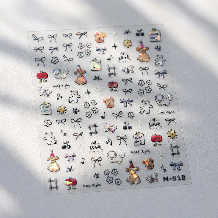 TENSOR Прозрачные Мультяшные Наклейки для Ногтей из Битого Стекла M-918 - Серия Горячего Тиснения
TENSOR Прозрачные Мультяшные Наклейки для Ногтей из Битого Стекла M-918 - Серия Горячего Тиснения