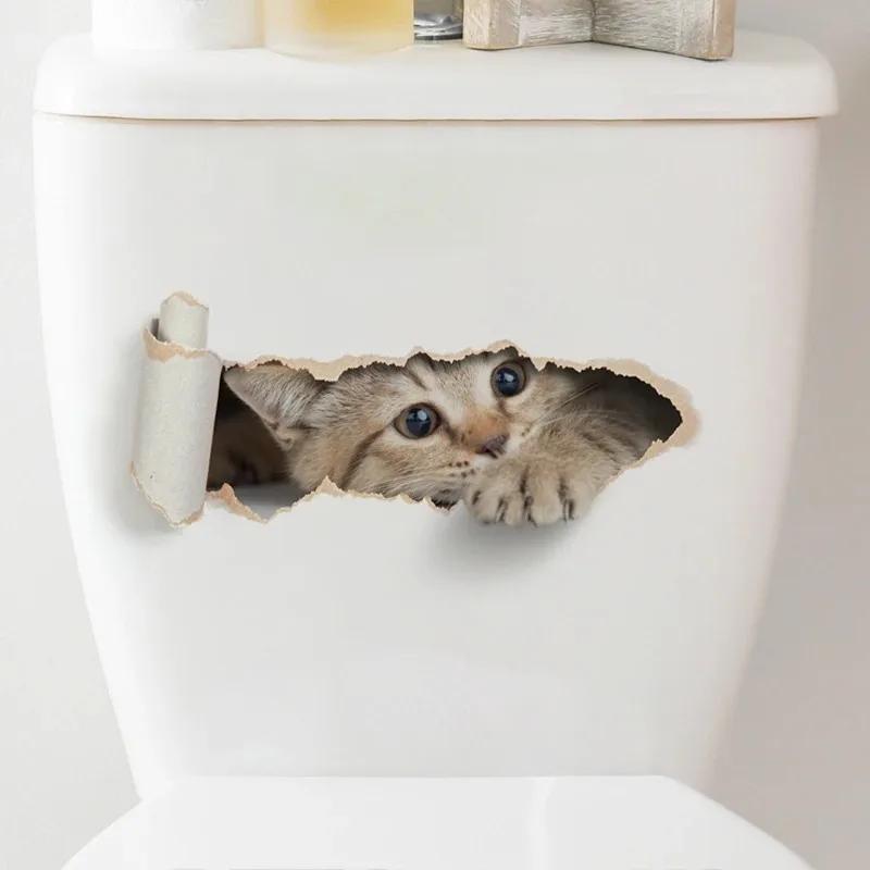 3D мультяшная дырка для кошки, наклейка на унитаз, ванная комната, милое животное, украшение, крышка унитаза, водонепроницаемая самоклеящаяся наклейка
3D мультяшная дырка для кошки, наклейка на унитаз, ванная комната, милое животное, украшение, крышка унитаза, водонепроницаемая самоклеящаяся наклейка