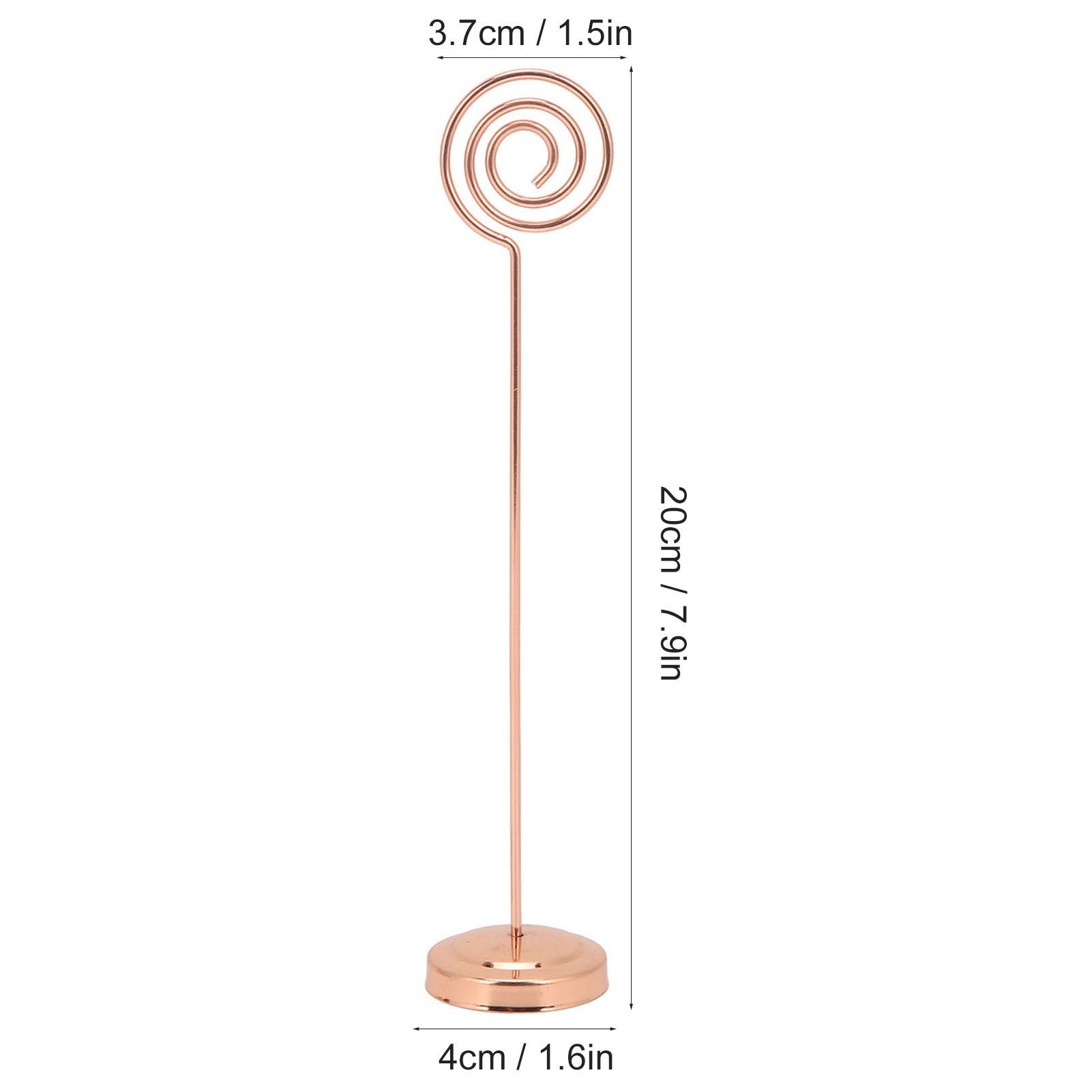 2Pcs Table Number Holder 200mm Round Metal Steady Semicircle Convex Design Electroplating Technology Photo Holder
2Pcs Table Number Holder 200mm Round Metal Steady Semicircle Convex Design Electroplating Technology Photo Holder