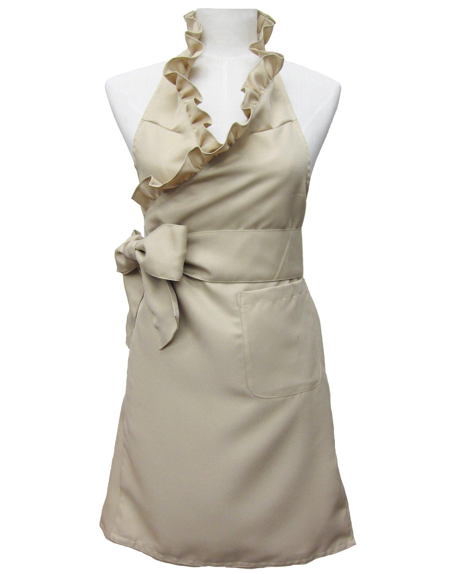 Cute and stylish ruffled TO188 women s apron, beige, бежевый
Cute and stylish ruffled TO188 women s apron, beige, бежевый