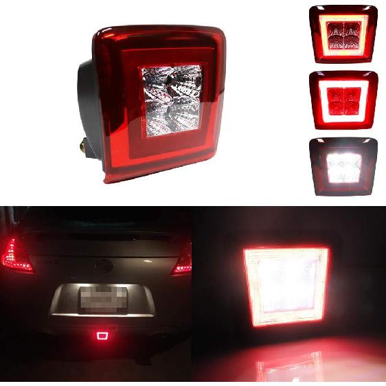 Smoked Lens Full LED Rear Bumper Fog Light For 2009-2019 Nissan 370Z, 2013-17 Juke Nismo Red Lens
Smoked Lens Full LED Rear Bumper Fog Light For 2009-2019 Nissan 370Z, 2013-17 Juke Nismo Red Lens