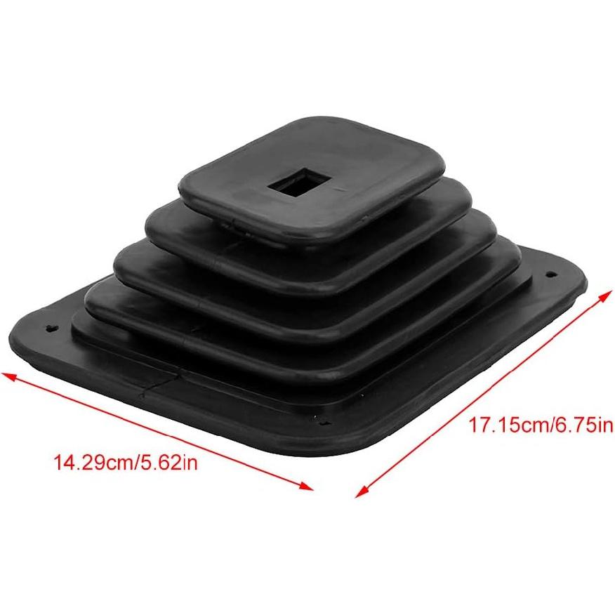 Qiilu Large Shift Boot, Rubber Shifter Boot Gear Panel Dust Cover 5 5/8in x 6 3/4in Manual Automatic 350
Qiilu Large Shift Boot, Rubber Shifter Boot Gear Panel Dust Cover 5 5/8in x 6 3/4in Manual Automatic 350