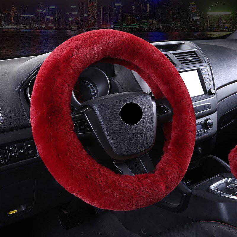 New Winter Woolen Car Steering Wheel Cover, Short Plush Handle Cover, Winter Unisex Rabbit Fur Three-Piece Set Burgundy Single Steering Wheel
New Winter Woolen Car Steering Wheel Cover, Short Plush Handle Cover, Winter Unisex Rabbit Fur Three-Piece Set Burgundy Single Steering Wheel