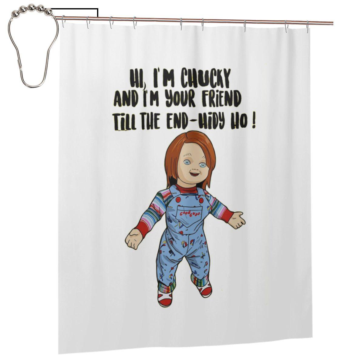 Good Guys Child S Play Chucky Dollshower Curtain Bathroom Polyester Waterproof Bath Curtains With Hooks W60H190(CM)-1 Pcs
Good Guys Child S Play Chucky Dollshower Curtain Bathroom Polyester Waterproof Bath Curtains With Hooks W60H190(CM)-1 Pcs