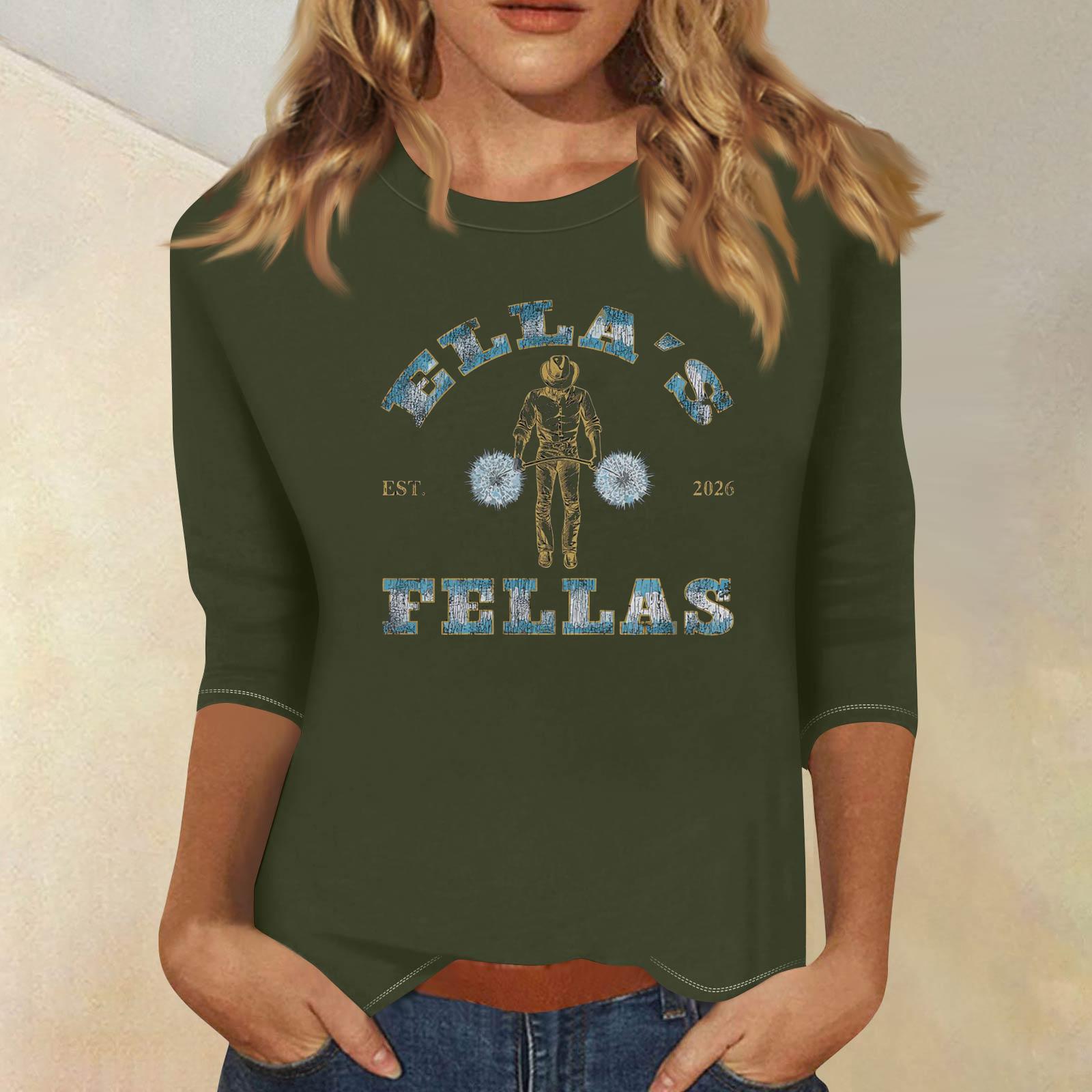 Women s Fashionable Casual Three-Quarter Sleeve Printed Neck T-Shirt Top L армия зеленый
Women s Fashionable Casual Three-Quarter Sleeve Printed Neck T-Shirt Top L армия зеленый