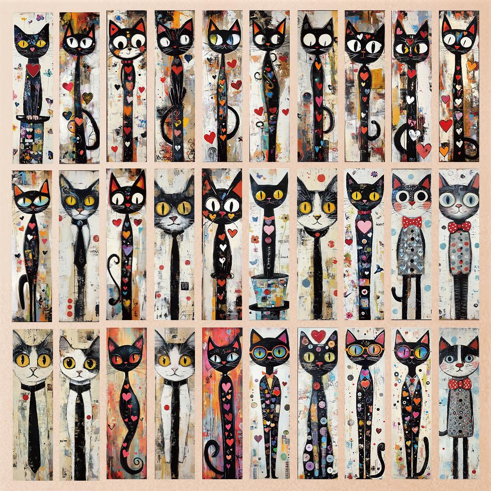 32pcs, cute doodle cat bookmarks, suitable for back-to-school season, Christmas, Halloween, teachers, readers, and birthdays.
32pcs, cute doodle cat bookmarks, suitable for back-to-school season, Christmas, Halloween, teachers, readers, and birthdays.