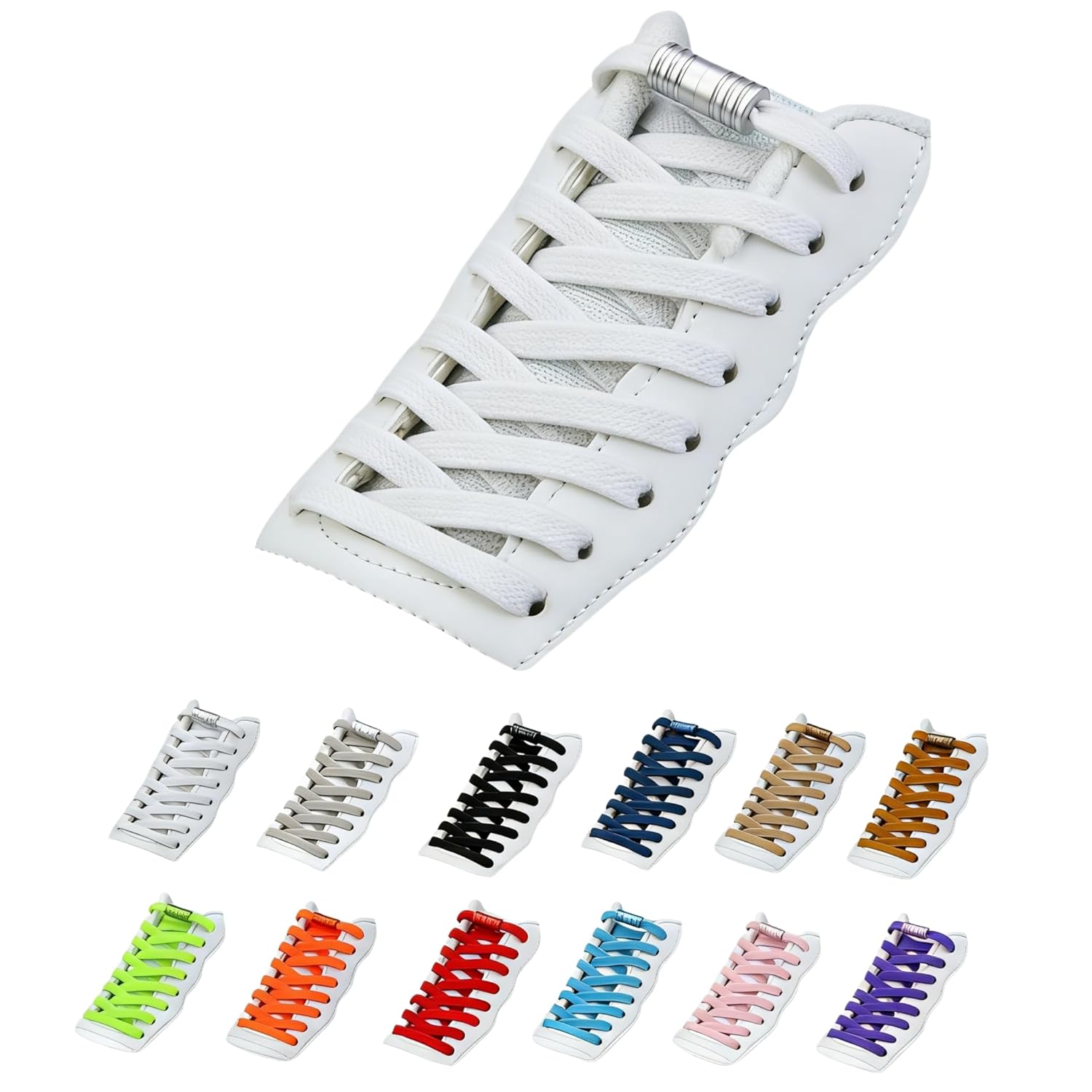 UPBEATLIFE No-tie shoelaces elastic lace fasteners non-untangling easy installation stretchable children low-cut high-cut sneakers color selectable
UPBEATLIFE No-tie shoelaces elastic lace fasteners non-untangling easy installation stretchable children low-cut high-cut sneakers color selectable