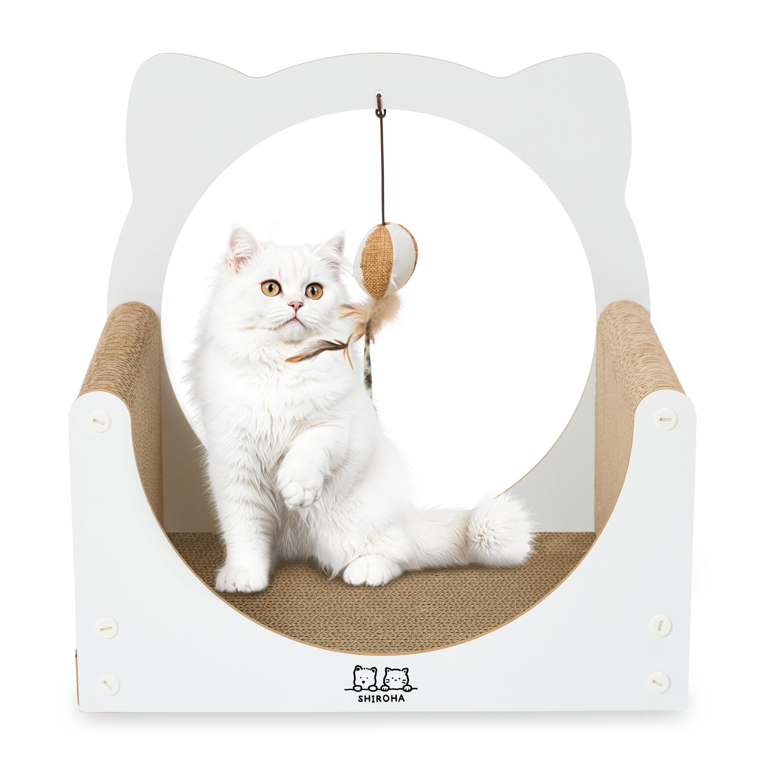 SHIROHA Cat High Reinforced Long Claw Sharpening Comes with Can be Used on Both Clean White Color Scratcher, Density, Cardboard, Lasting, Durable,
SHIROHA Cat High Reinforced Long Claw Sharpening Comes with Can be Used on Both Clean White Color Scratcher, Density, Cardboard, Lasting, Durable,