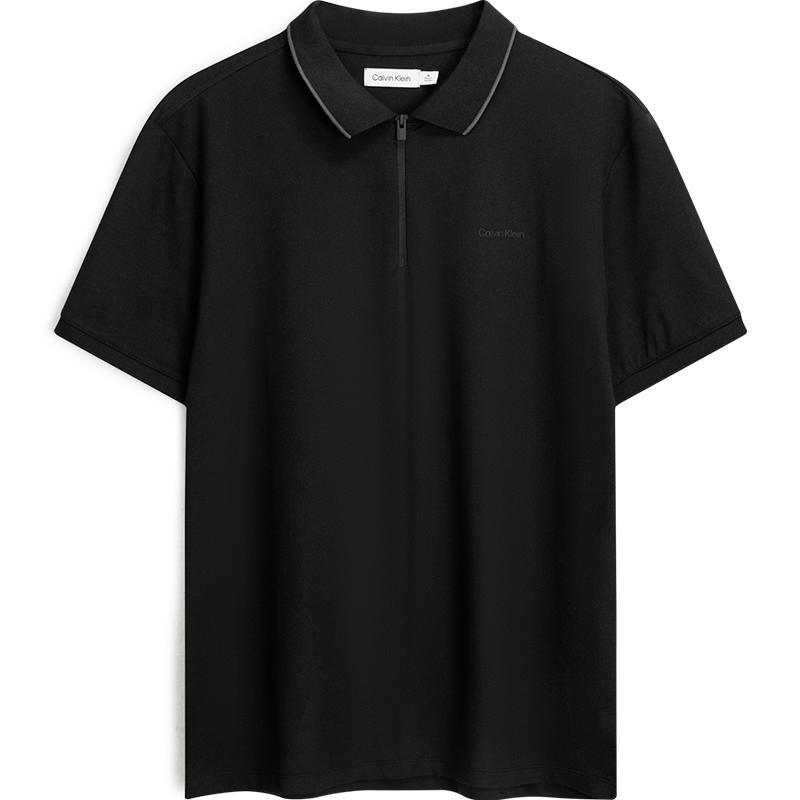 Calvin Klein Letter Zipper Half Placket Trimmed Short Sleeve Polo Shirt Men Polo Shirts Space-Black 40FM863-BAE L
Calvin Klein Letter Zipper Half Placket Trimmed Short Sleeve Polo Shirt Men Polo Shirts Space-Black 40FM863-BAE L
