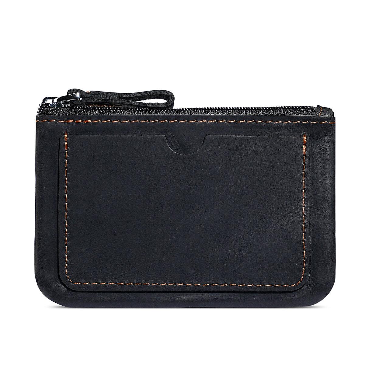 Handmade Retro Crazy Horse Top Grain Leather Outdoor Travel Small Wallet Slim Zipper Keys Coins Card Holders Pocket чорний
Handmade Retro Crazy Horse Top Grain Leather Outdoor Travel Small Wallet Slim Zipper Keys Coins Card Holders Pocket чорний