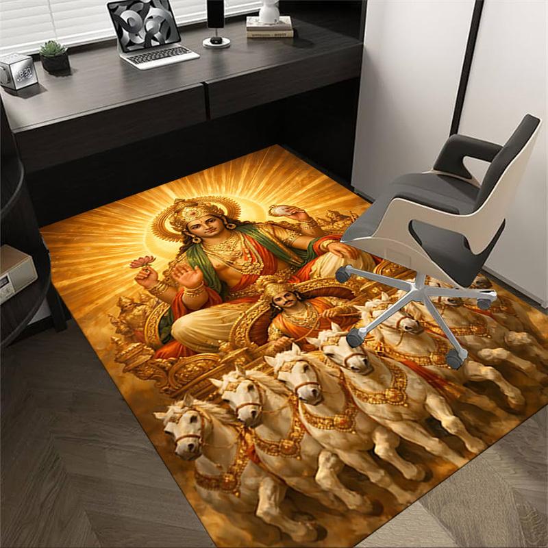 1PC Lord Vishnu Non-Slip Floor Carpet Compatible for Office&Living Room&Bedroom&Dining room - Flat - Weave Machine-S0356 60cm by 90cm
1PC Lord Vishnu Non-Slip Floor Carpet Compatible for Office&Living Room&Bedroom&Dining room - Flat - Weave Machine-S0356 60cm by 90cm
