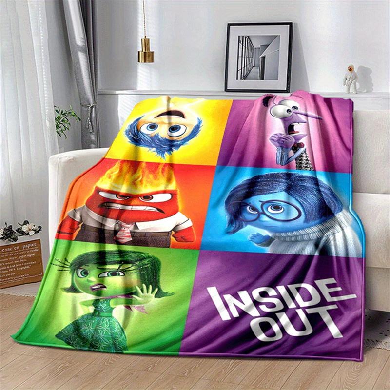 1pc Inside Out Print Blanket, Cute Cartoon Design, Living Room Home Decoration Sofa Travel Soft and Cozy 130cmx150cm
1pc Inside Out Print Blanket, Cute Cartoon Design, Living Room Home Decoration Sofa Travel Soft and Cozy 130cmx150cm