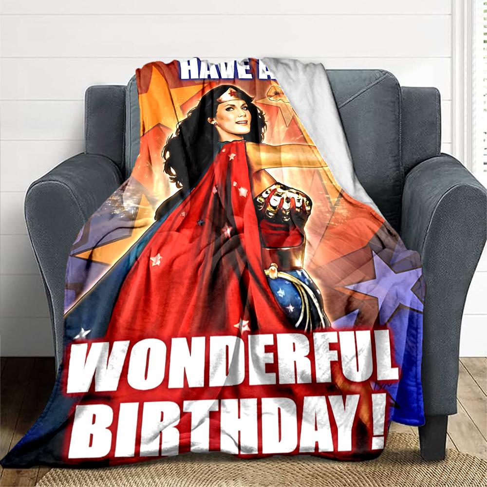 1pc Wonder Woman Flannel Throw Blanket Soft, Warm & Cozy for Couch, Bed, Office, and Travel Versatile All Season Gift, Christmas present 80x120cm
1pc Wonder Woman Flannel Throw Blanket Soft, Warm & Cozy for Couch, Bed, Office, and Travel Versatile All Season Gift, Christmas present 80x120cm