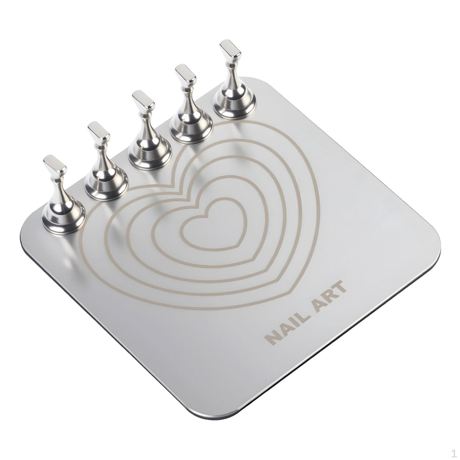 Акриловый стенд для практики маникюра, инструмент для нейл-арта, тренировочная подставка, полка для демонстрации, держатель типсов Silver Heart
Акриловый стенд для практики маникюра, инструмент для нейл-арта, тренировочная подставка, полка для демонстрации, держатель типсов Silver Heart