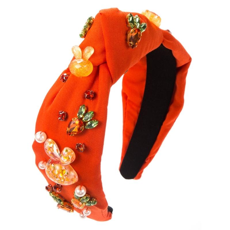 Elegant Knotted Headband for Women NonSlip Spring Hairband Rhinestones Bead Studded Headbands for Girl Hair Styling Tool оранжевый
Elegant Knotted Headband for Women NonSlip Spring Hairband Rhinestones Bead Studded Headbands for Girl Hair Styling Tool оранжевый