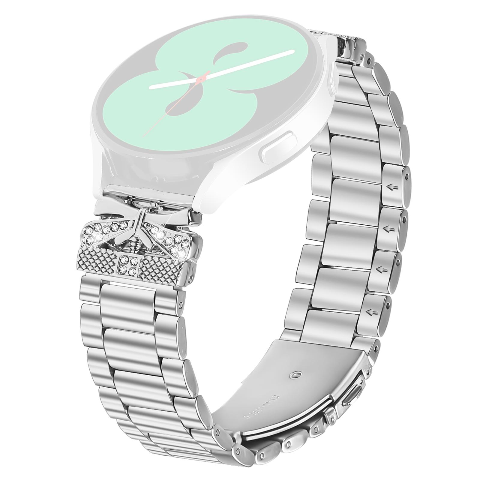 For Samsung Galaxy Watch Active2 44mm/40mm Replacement Strap Butterfly Rhinestones Decor Silver Stainless Steel Watch Band As Shown A
For Samsung Galaxy Watch Active2 44mm/40mm Replacement Strap Butterfly Rhinestones Decor Silver Stainless Steel Watch Band As Shown A