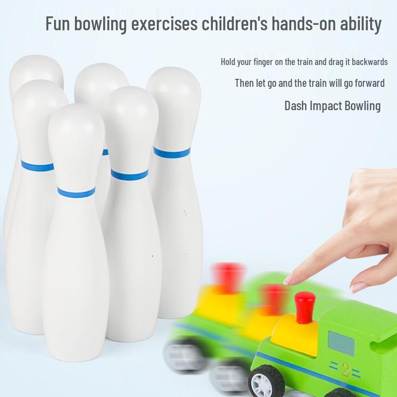 Wooden Bowling Game for Children: Educational Sports Set for Early Learning and Parent-Child Interaction, Ages 3+
Wooden Bowling Game for Children: Educational Sports Set for Early Learning and Parent-Child Interaction, Ages 3+