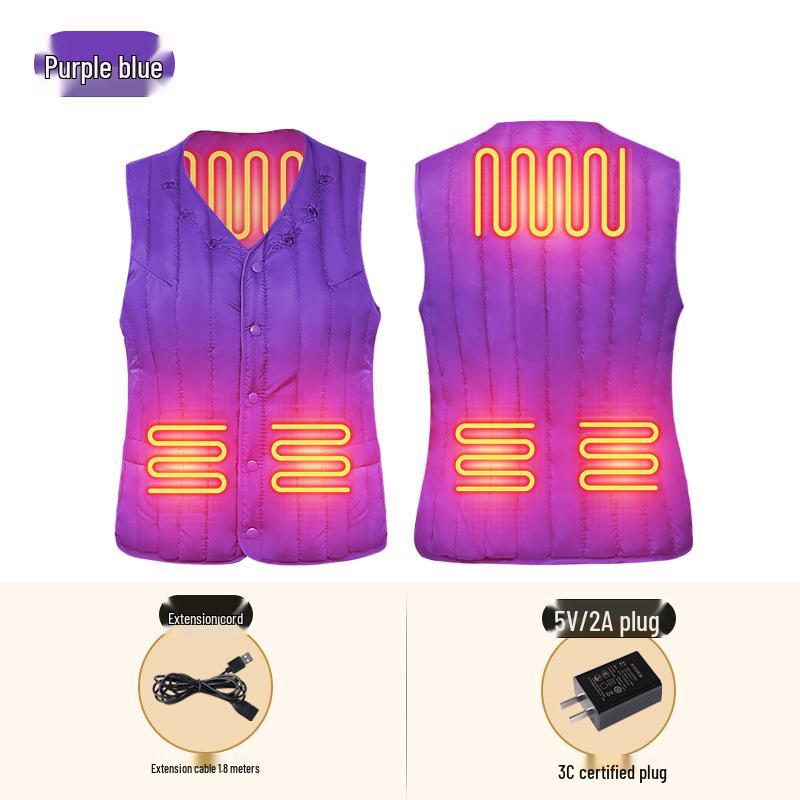 Carbon Fiber Heated Vest: Winter Cold Protection & Heat Therapy Shawl for Home or Outdoor Use 2XL (115-130 jin)
Carbon Fiber Heated Vest: Winter Cold Protection & Heat Therapy Shawl for Home or Outdoor Use 2XL (115-130 jin)