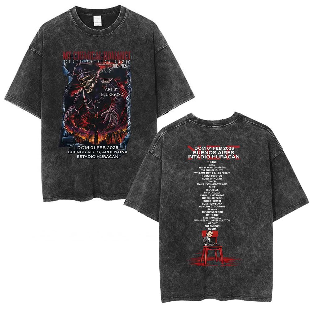 Rock Band My Chemical Romance Vintage Washed Tshirt The Black Parade Funny Cartoon Tshirts Men Clothing Short Sleeves T Shirts S
Rock Band My Chemical Romance Vintage Washed Tshirt The Black Parade Funny Cartoon Tshirts Men Clothing Short Sleeves T Shirts S