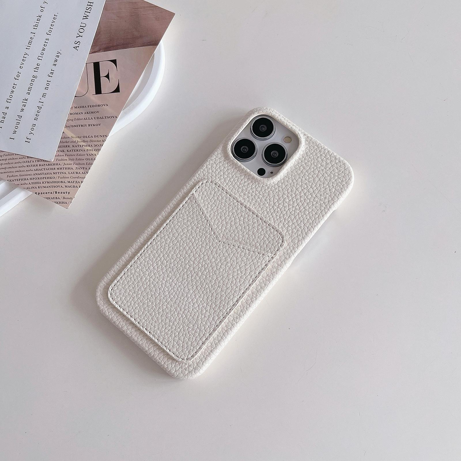 For iPhone 15 Litchi Texture PU+TPU Phone Case Protective Phone Cover with Card Holder Light Khaki
For iPhone 15 Litchi Texture PU+TPU Phone Case Protective Phone Cover with Card Holder Light Khaki