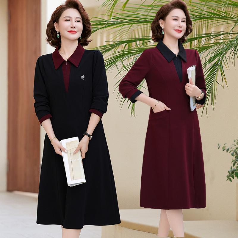 2025 Elegant Spring & Autumn Long-Sleeved Dress for Middle-Aged Women: Stylish & Noble XL (85-105 kg)
2025 Elegant Spring & Autumn Long-Sleeved Dress for Middle-Aged Women: Stylish & Noble XL (85-105 kg)