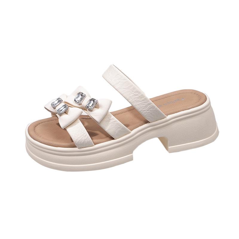 Step on the light fairy shit rhinestone sandals summer muffin new bow-feeling thick-bottomed slippers women s wear 2025 wind 40
Step on the light fairy shit rhinestone sandals summer muffin new bow-feeling thick-bottomed slippers women s wear 2025 wind 40