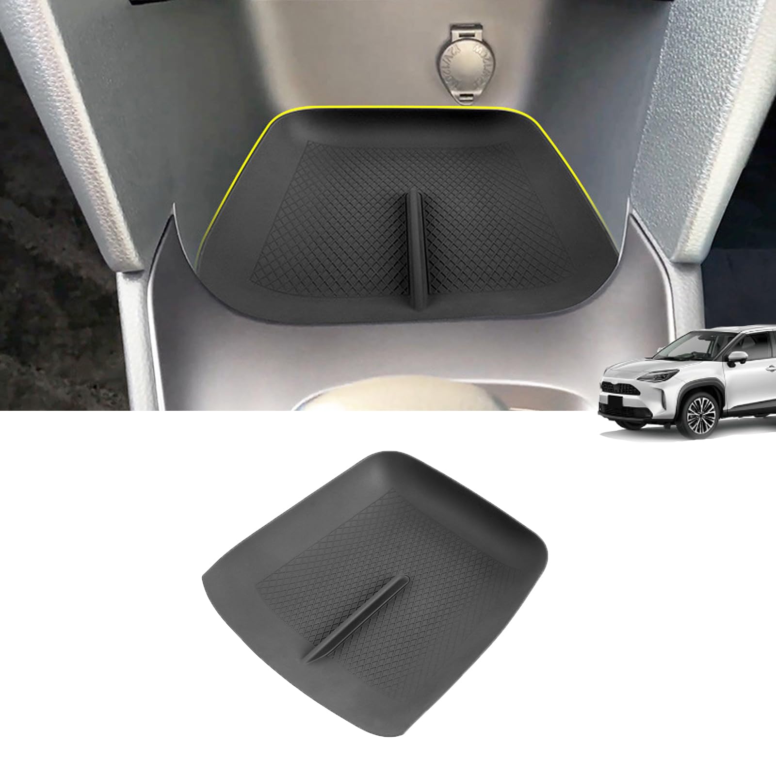 Temiry Yaris Cross Exclusive Серии 10 15 Консольный лоток Силиконовый резиновый лоток Аксессуары для Yaris Cross Хранение мелких предметов Детали интерьера Интерьер
Temiry Yaris Cross Exclusive Серии 10 15 Консольный лоток Силиконовый резиновый лоток Аксессуары для Yaris Cross Хранение мелких предметов Детали интерьера Интерьер