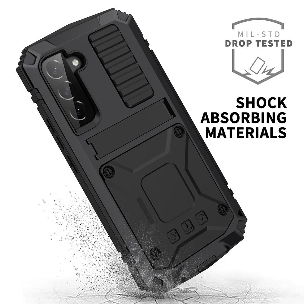 For Samsung Galaxy S22 5G Kickstand TPU+Metal Phone Case Shockproof Dustproof Fall-proof Protective Cover Black
For Samsung Galaxy S22 5G Kickstand TPU+Metal Phone Case Shockproof Dustproof Fall-proof Protective Cover Black