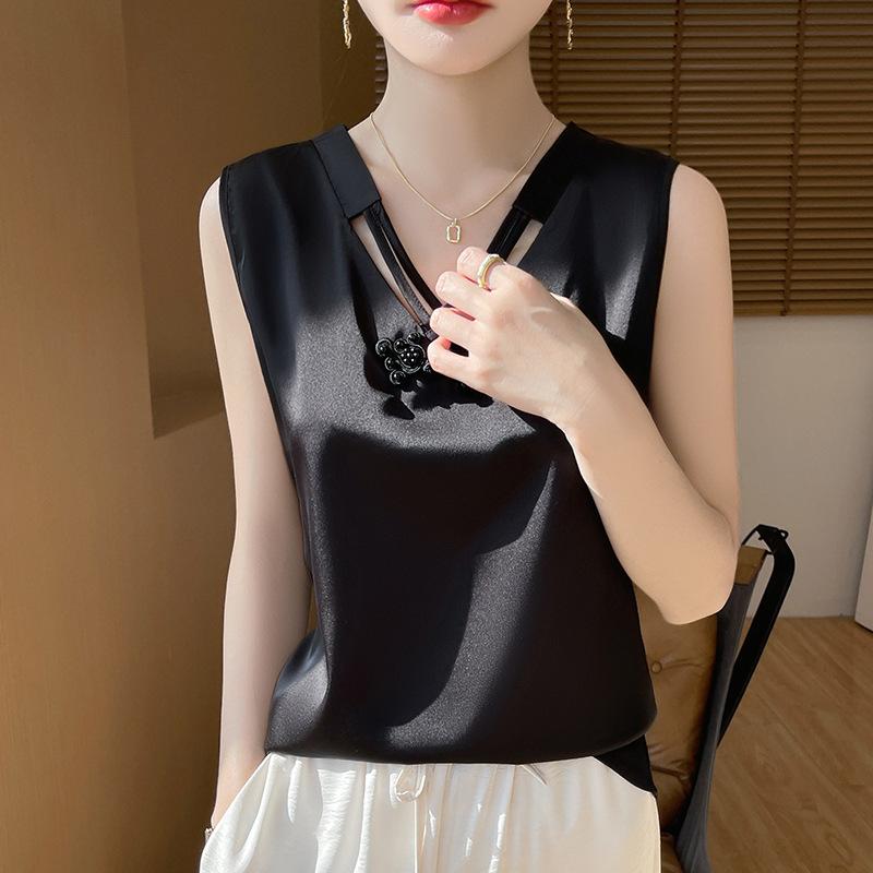 Женская рубашка из рами с принтом и воротником-стойкой XXXL чёрный
Женская рубашка из рами с принтом и воротником-стойкой XXXL чёрный