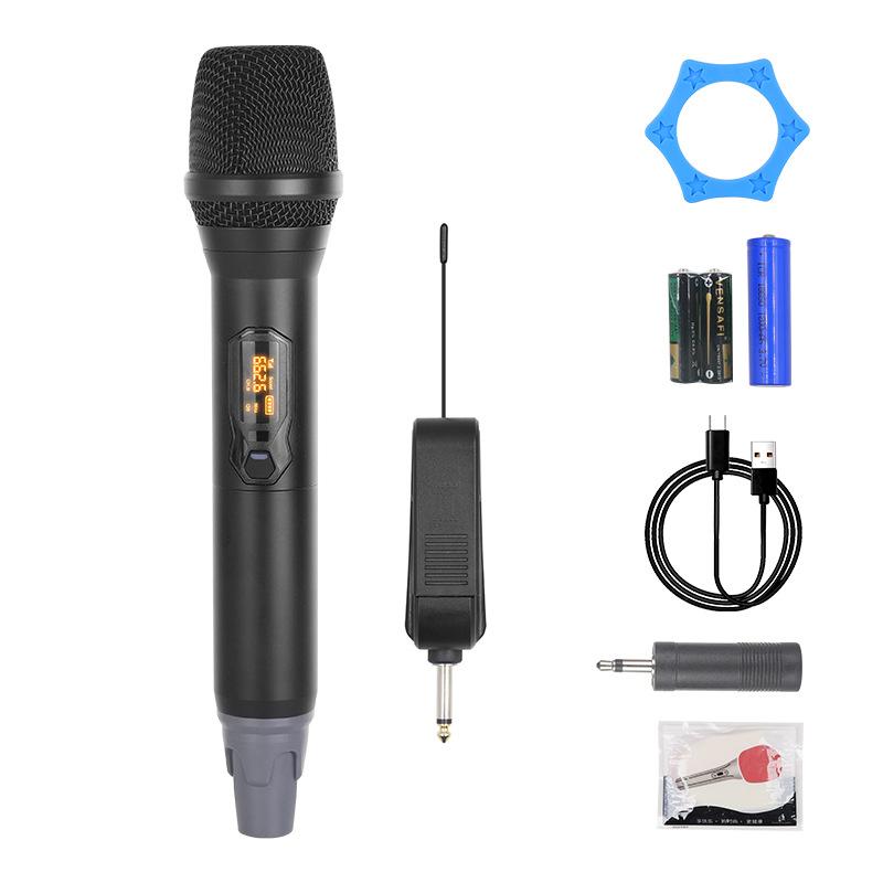 S22 Wireless UHF Adjustable Frequency Microphone Metal Sound Card
S22 Wireless UHF Adjustable Frequency Microphone Metal Sound Card