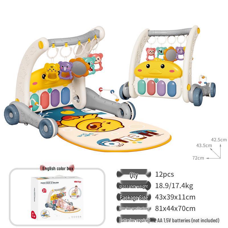 Многофункциональные детские ходунки 2-в-1 и педальное пианино для 0-12 месяцев
Многофункциональные детские ходунки 2-в-1 и педальное пианино для 0-12 месяцев