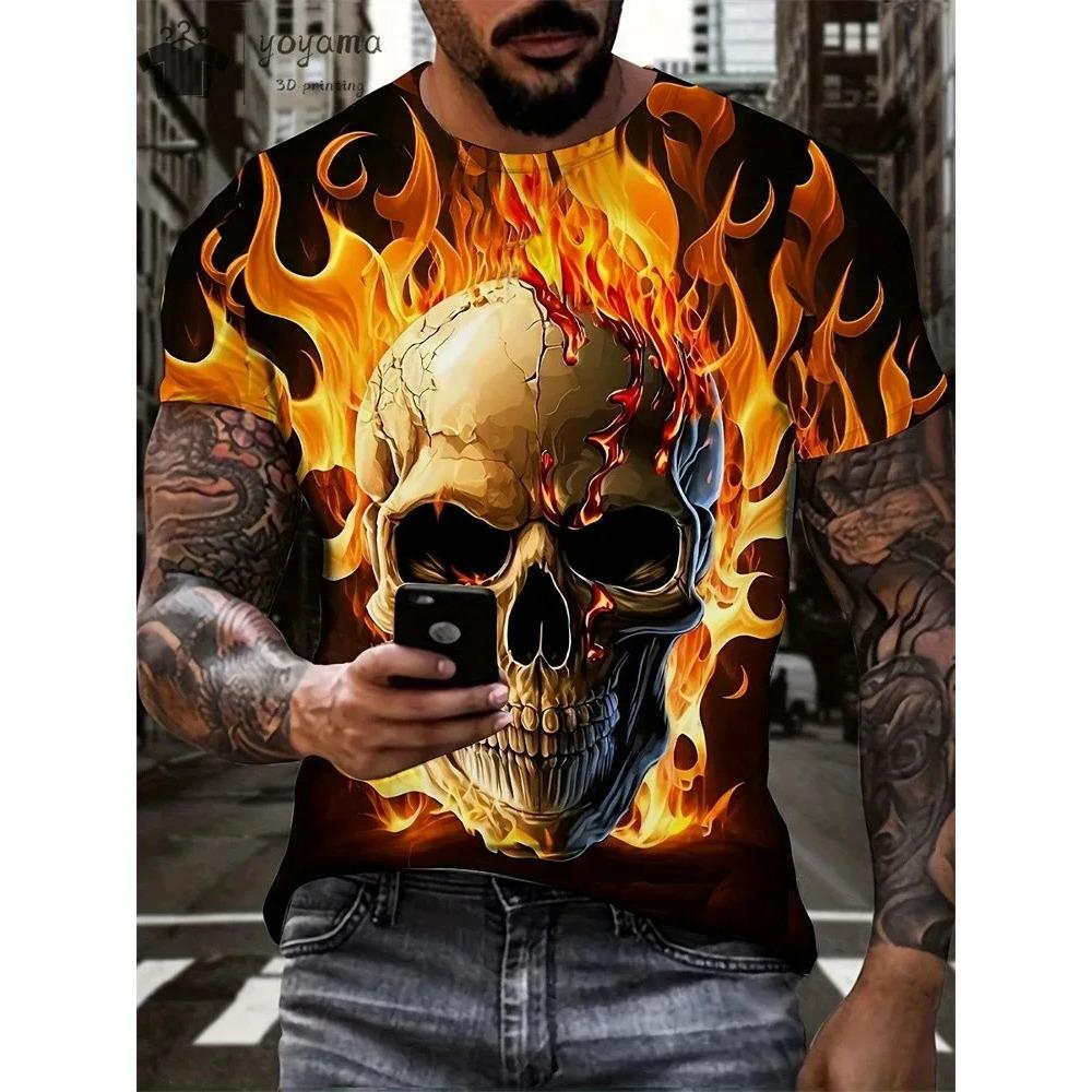 Hot selling summer men s Halloween horror skull print comfortable and breathable round neck T-shirt outdoor casual party top XS
Hot selling summer men s Halloween horror skull print comfortable and breathable round neck T-shirt outdoor casual party top XS