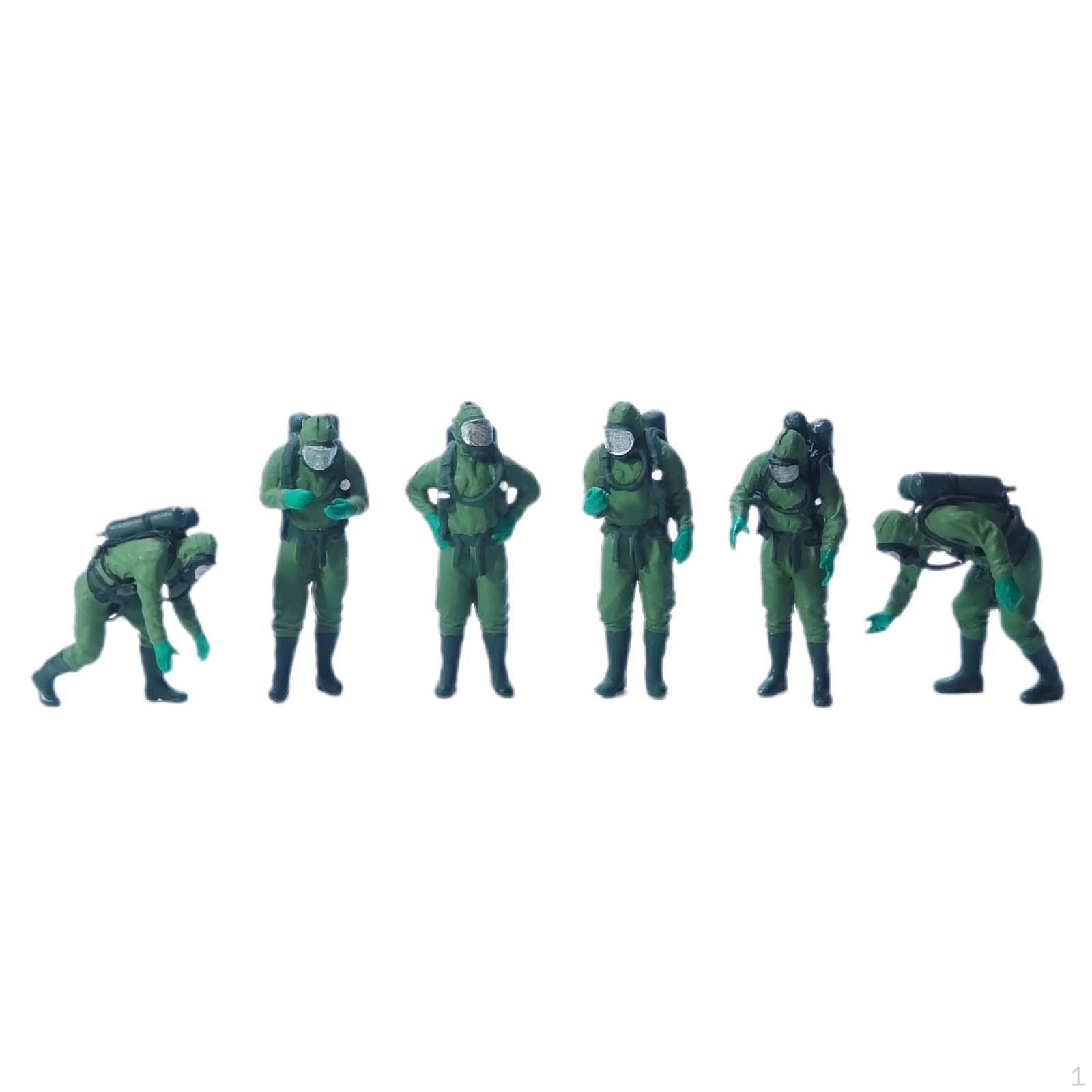6 Pieces 1/64 Scale People Figures Collectible Crafts Mini for DIY Green
6 Pieces 1/64 Scale People Figures Collectible Crafts Mini for DIY Green