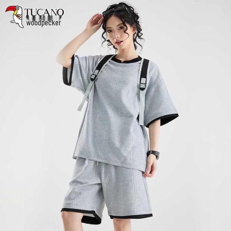 TUCANO Faux Two-Piece Color-Block V-Neck Short Sleeve T-Shirt L
TUCANO Faux Two-Piece Color-Block V-Neck Short Sleeve T-Shirt L