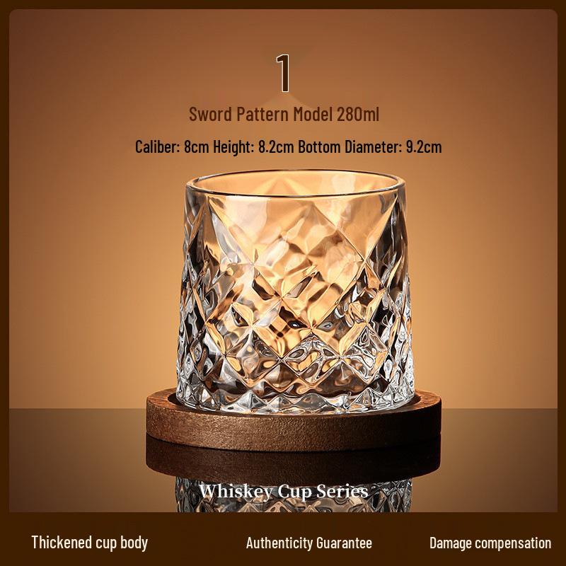 Luxury Rotating Whiskey & Brandy Glass Tumbler with Coaster
Luxury Rotating Whiskey & Brandy Glass Tumbler with Coaster